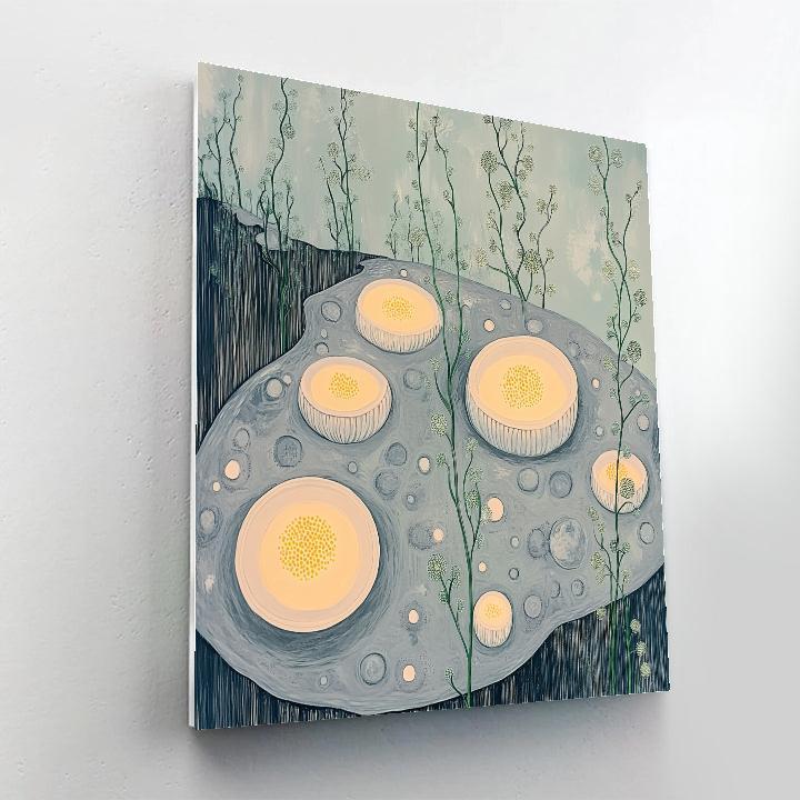 Frida Kahlo Inspired Lunar Garden Of Crater Petals Paint by numbers kits