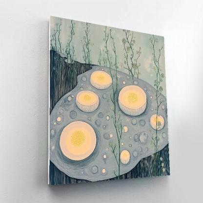 Frida Kahlo Inspired Lunar Garden Of Crater Petals Paint by numbers kits