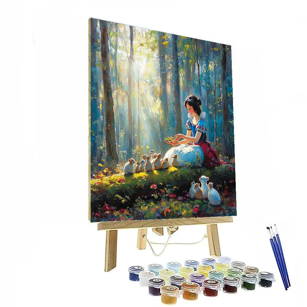 Snow White Forest Friends Disney Numbered painting kits