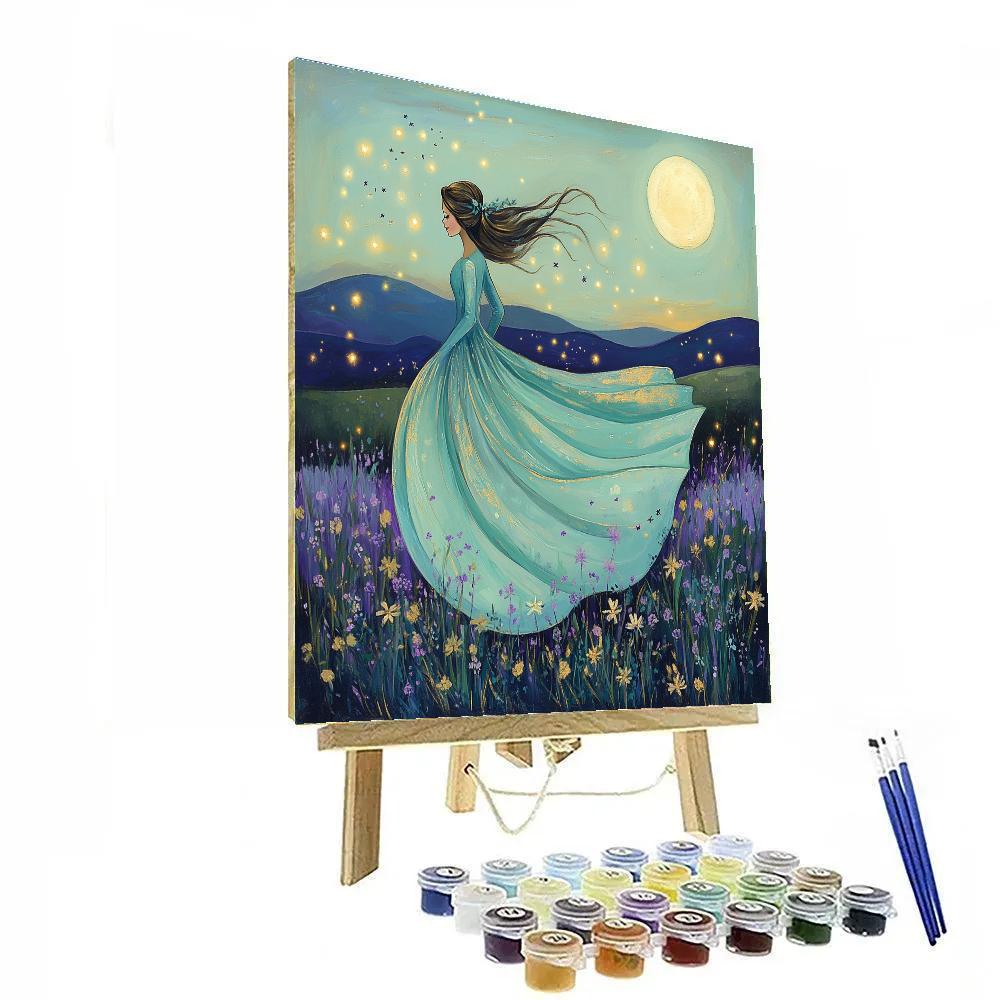 Aurora Dreamy Meadow Dance Disney painting number kit
