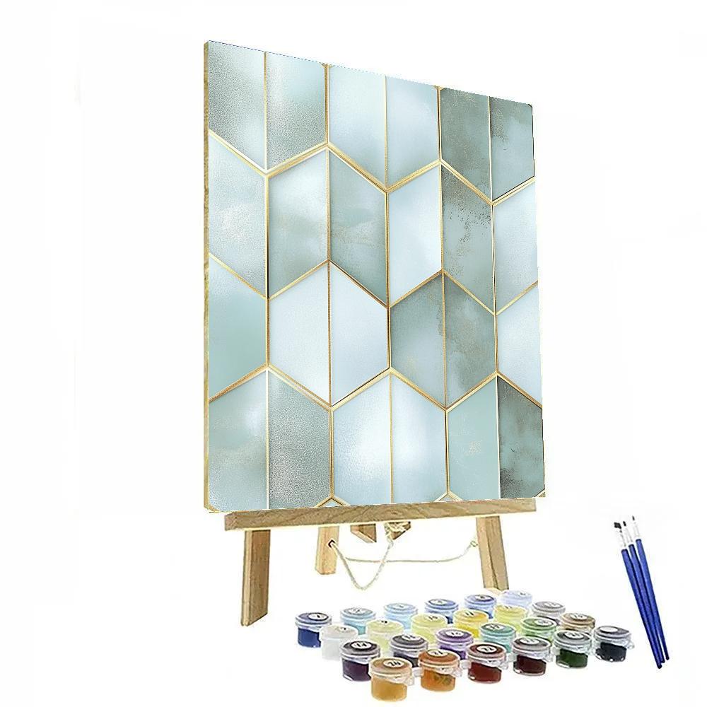 Gustav Klimt Inspired Frosted Window Reverie Painting by numbers kit