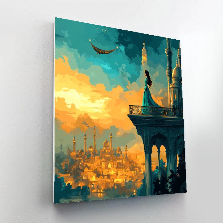 Jasmine Royal Garden Flight Disney DIY paint by numbers