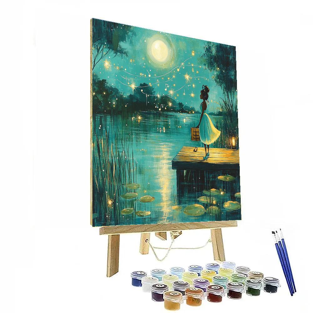 Tiana Bayou Night Jazz Disney paint by numbers