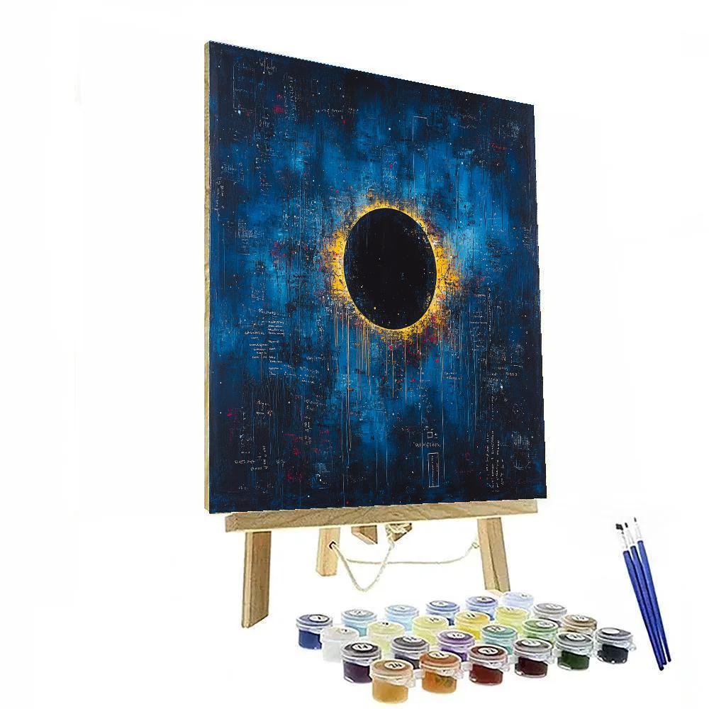 Jean-Michel Basquiat Inspired Eclipse Code Garden Number painting