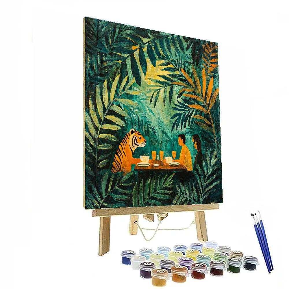 Henri Rousseau Inspired Jungle Picnic Painting by numbers kit