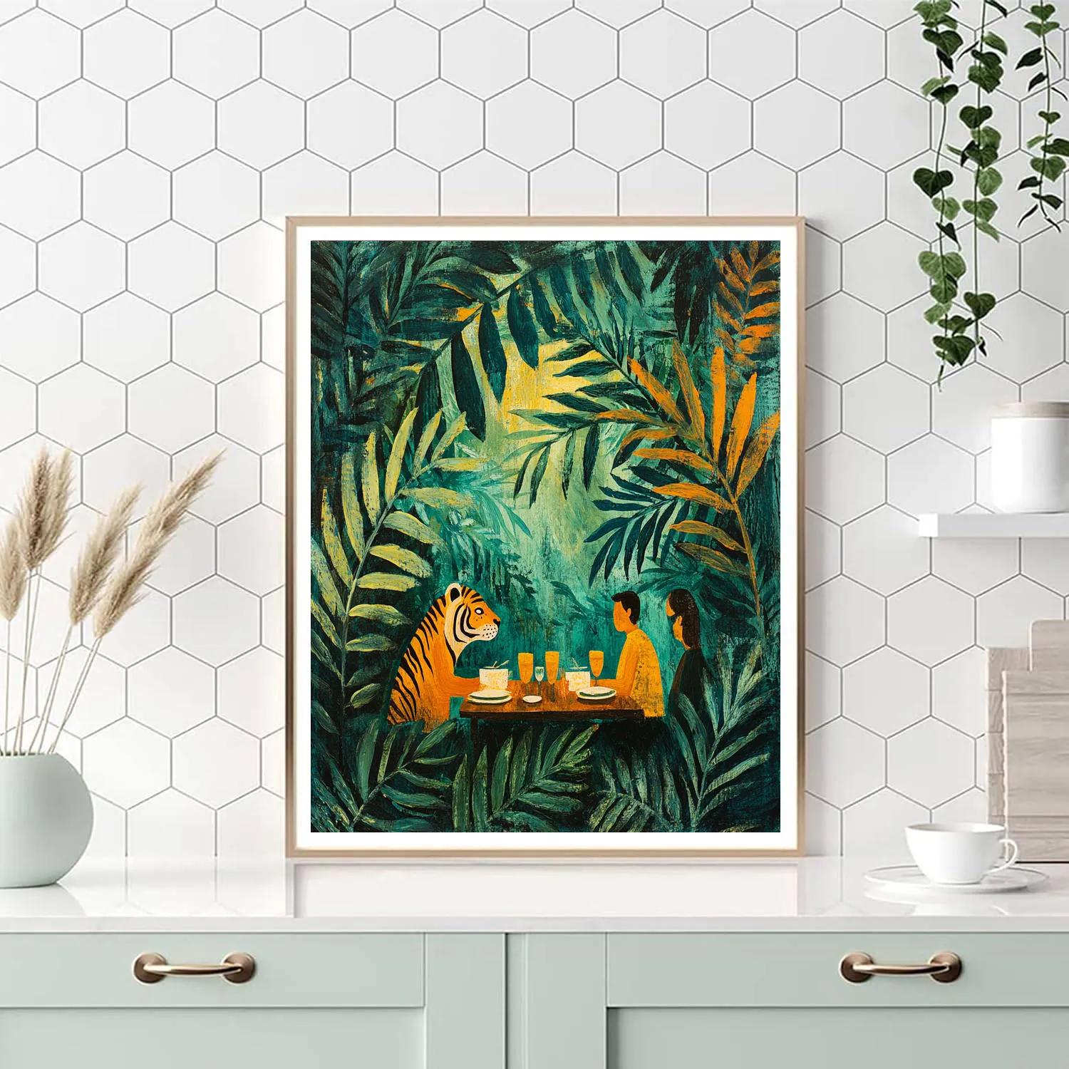 Henri Rousseau Inspired Jungle Picnic Painting by numbers kit