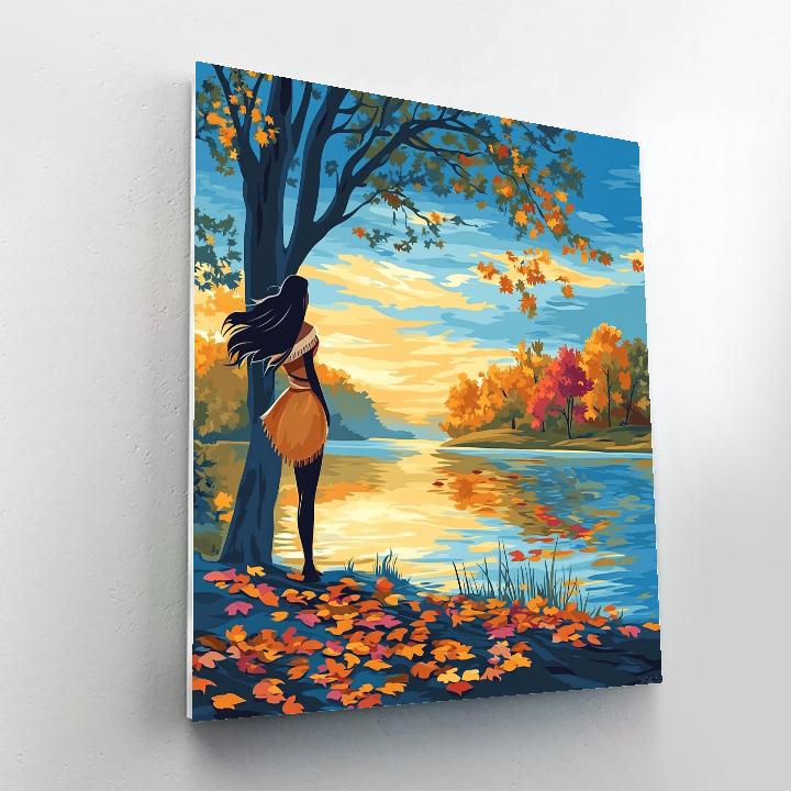 Pocahontas River Journey Disney paint by color