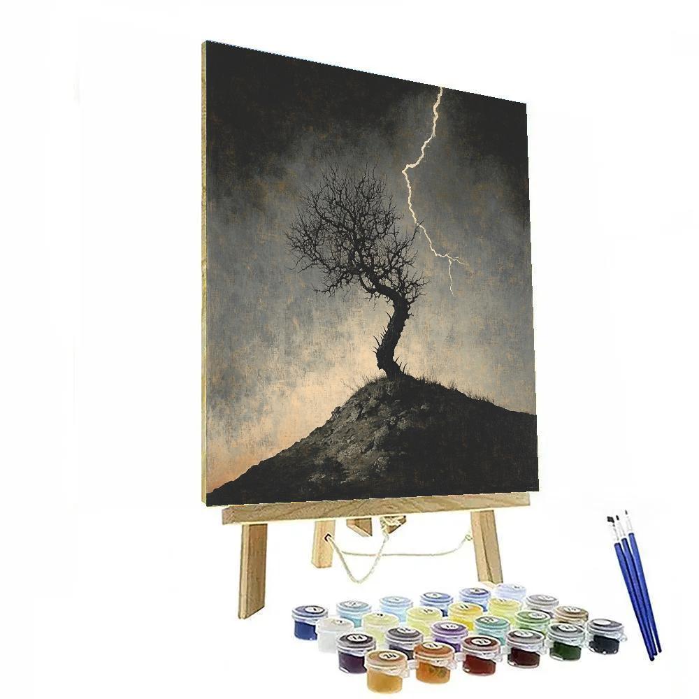 Francisco Goya Inspired Thorn Tree And Lightning Scar Painting by numbers kit