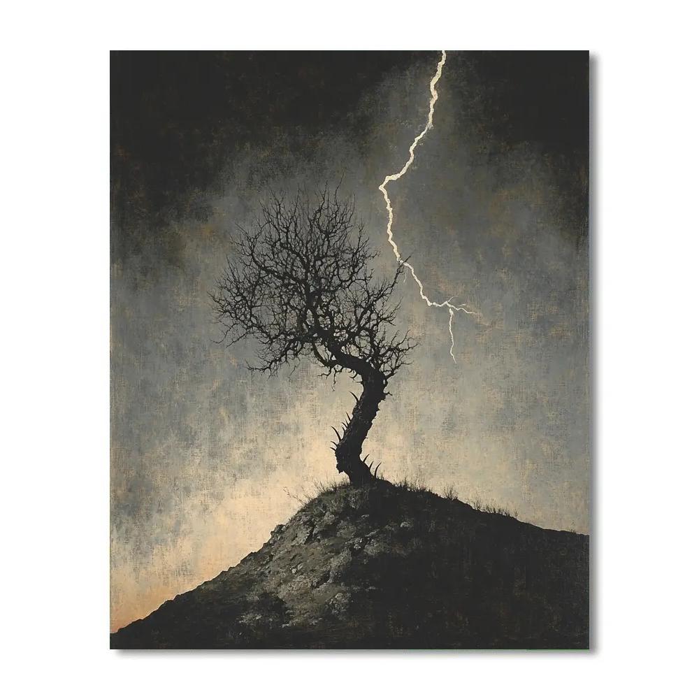 Francisco Goya Inspired Thorn Tree And Lightning Scar Painting by numbers kit