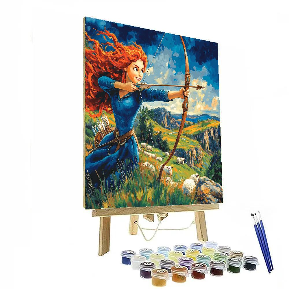 Merida Highland Archery Disney Numbered painting kits