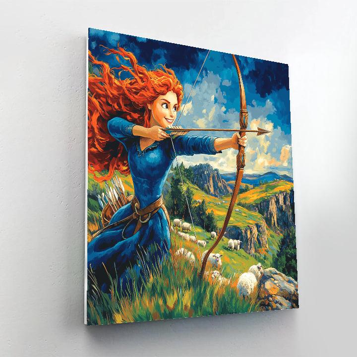 Merida Highland Archery Disney Numbered painting kits