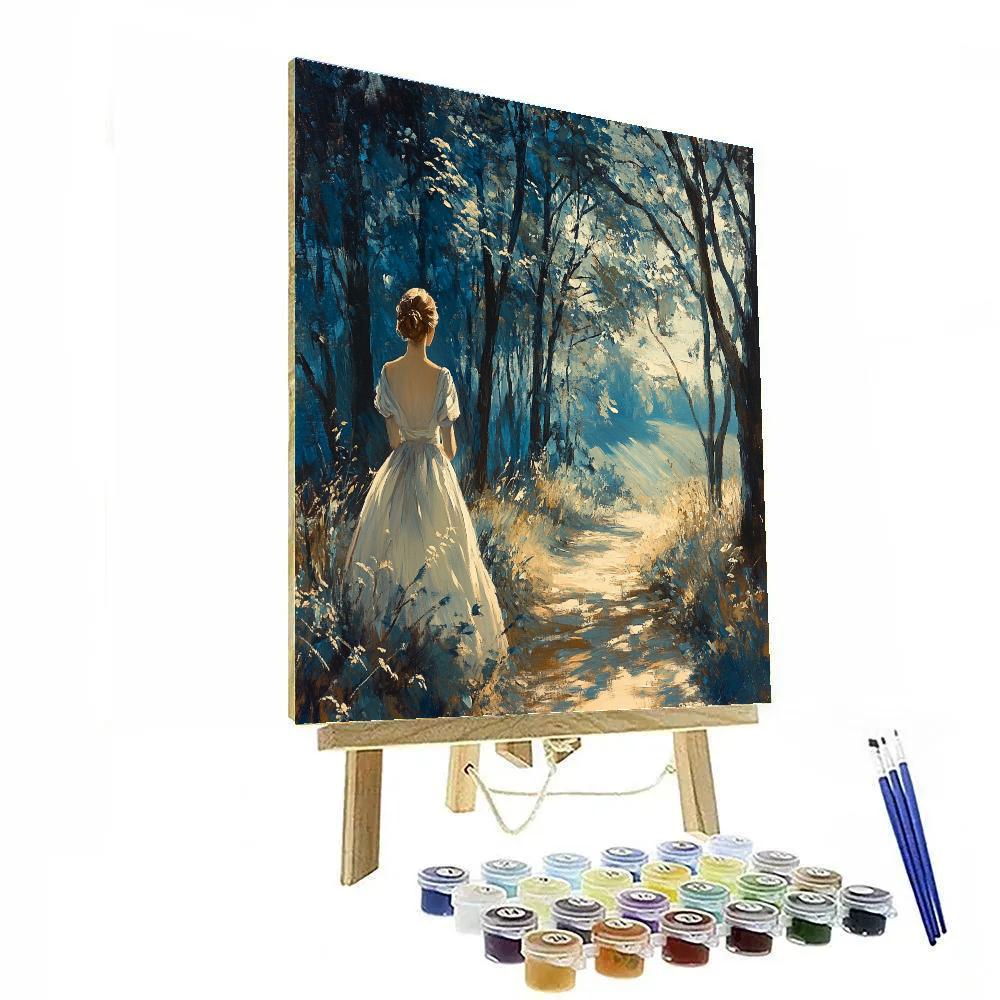 Thomas Gainsborough Inspired Woodland Path Portrait Painting by numbers kit