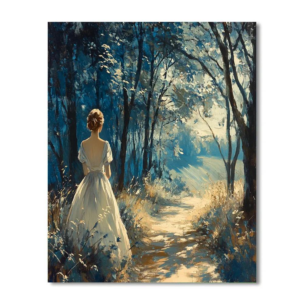 Thomas Gainsborough Inspired Woodland Path Portrait Painting by numbers kit