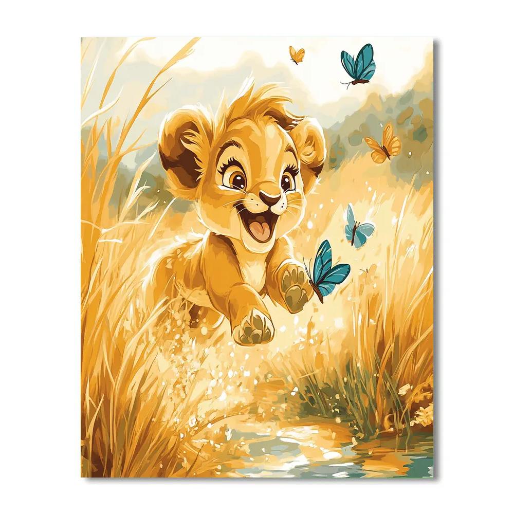 Nala Playful Savannah Chase Disney Painting by numbers kit