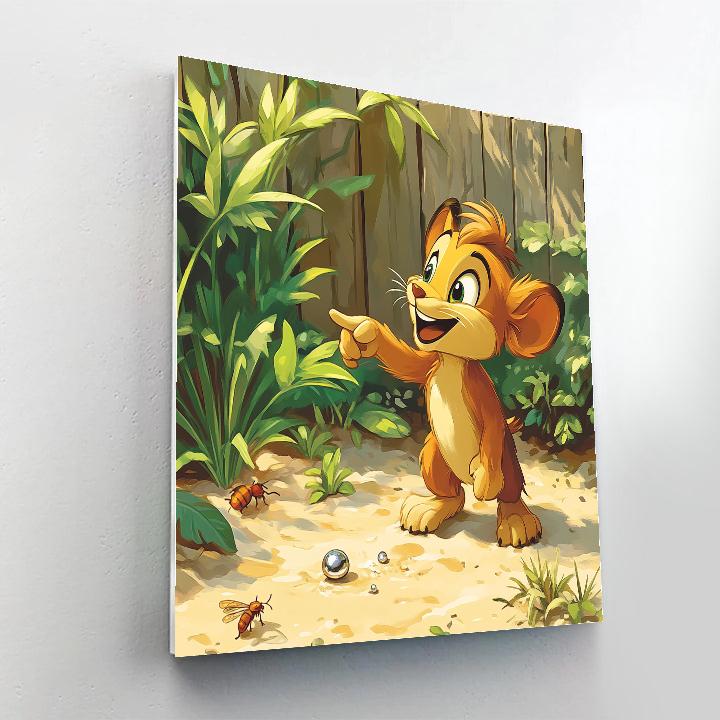 Timon Backyard Scavenger Disney paint by color