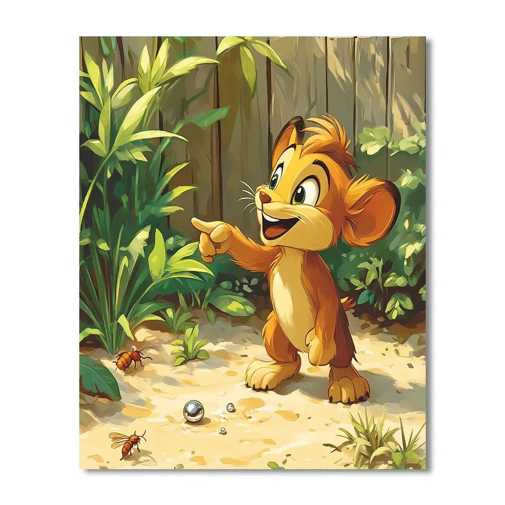 Timon Backyard Scavenger Disney paint by color