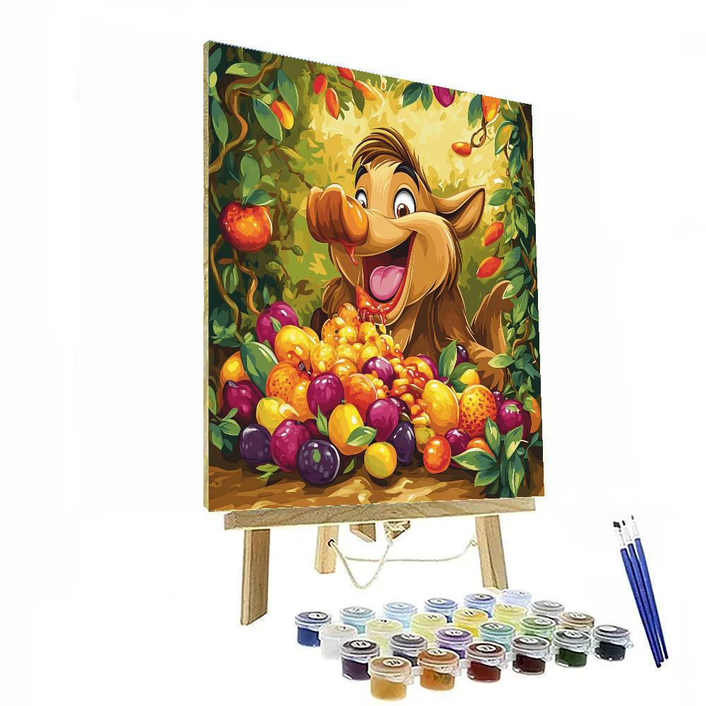 Pumbaa Jungle Picnic Disney paint by number