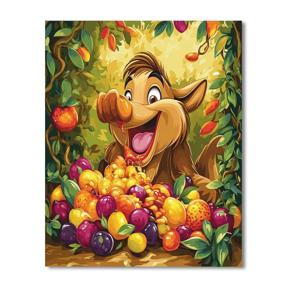 Pumbaa Jungle Picnic Disney paint by number