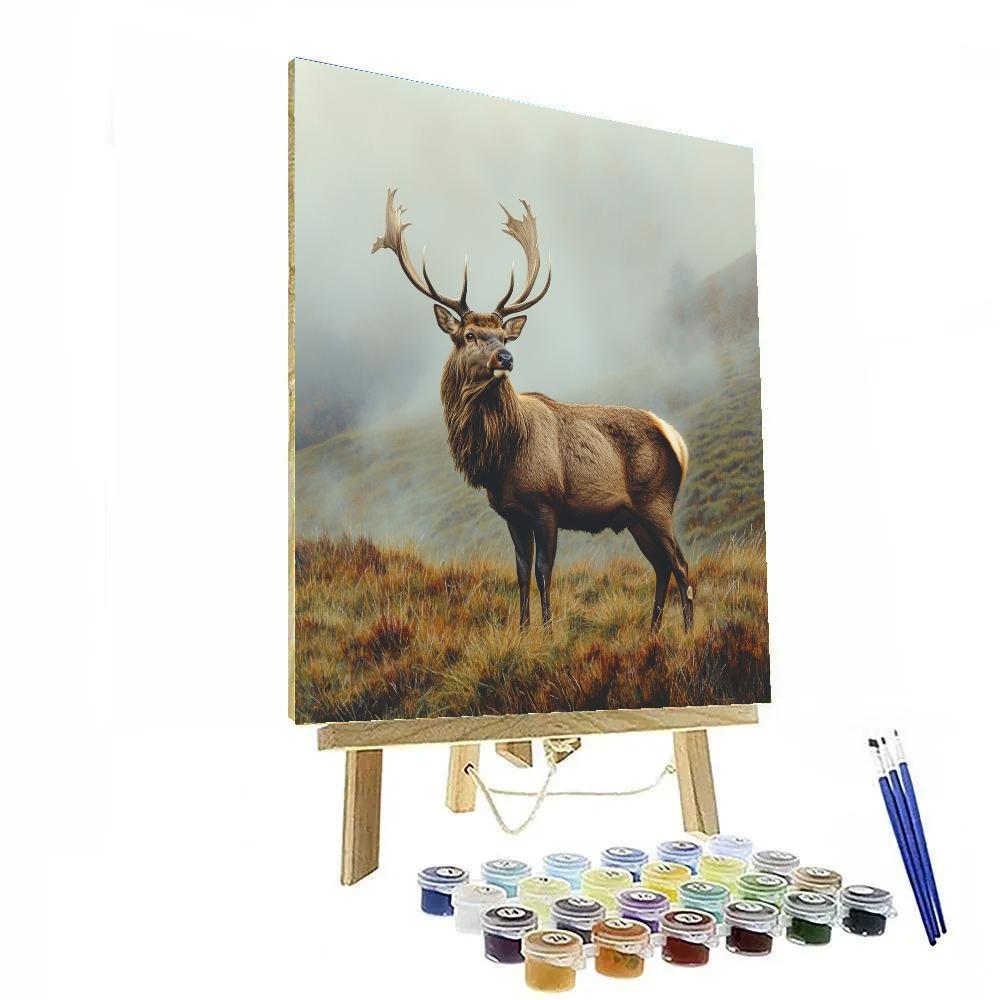 Edwin Landseer Inspired Loyal Stag On Highland Paint by numbers kits