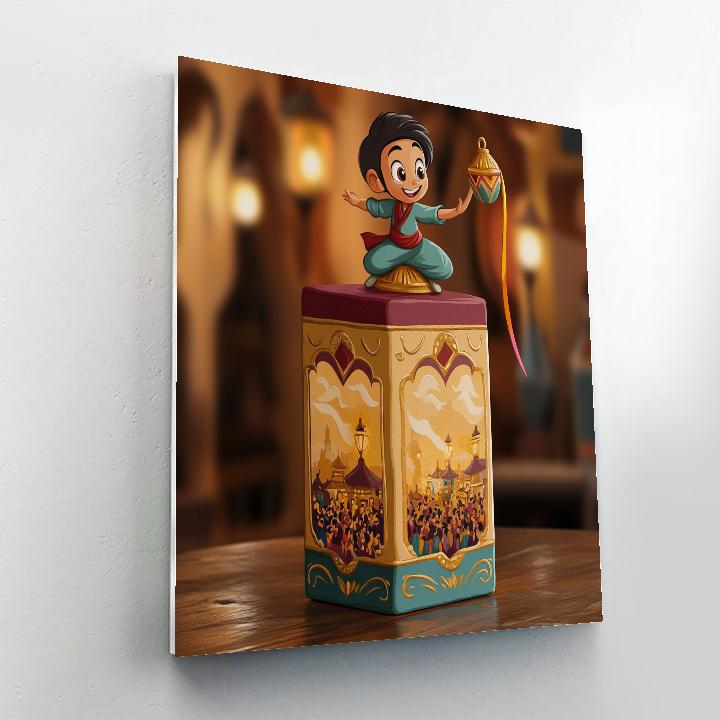 Abu Helpful Monkey Moment Disney painting number kit
