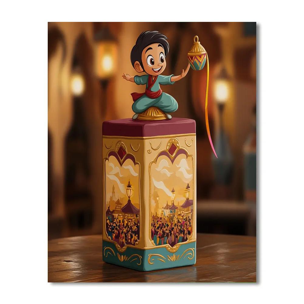 Abu Helpful Monkey Moment Disney painting number kit