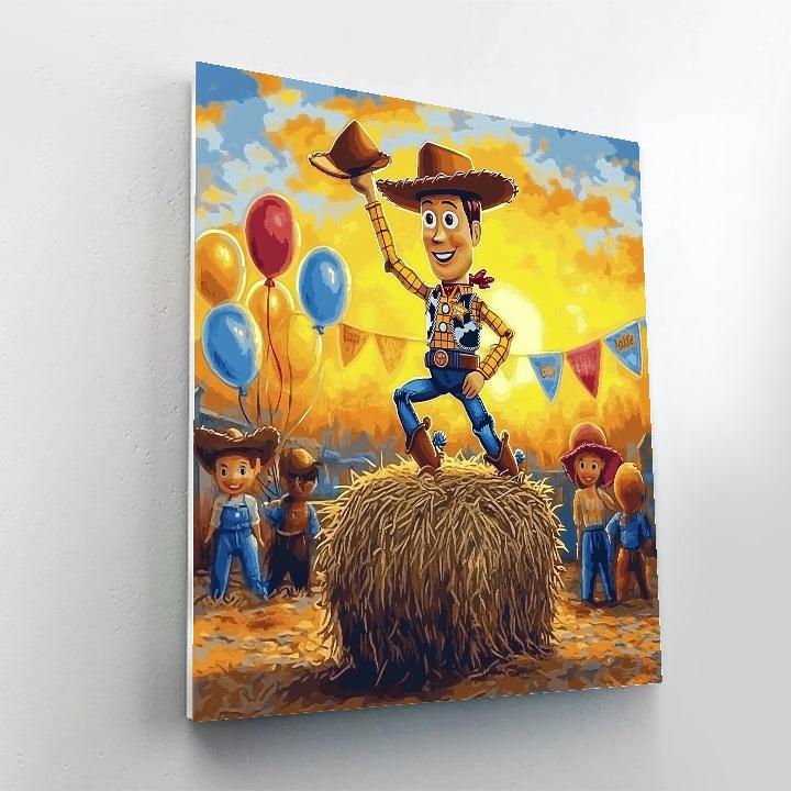 Woody Cowboy Roundup Disney Painting by numbers kit