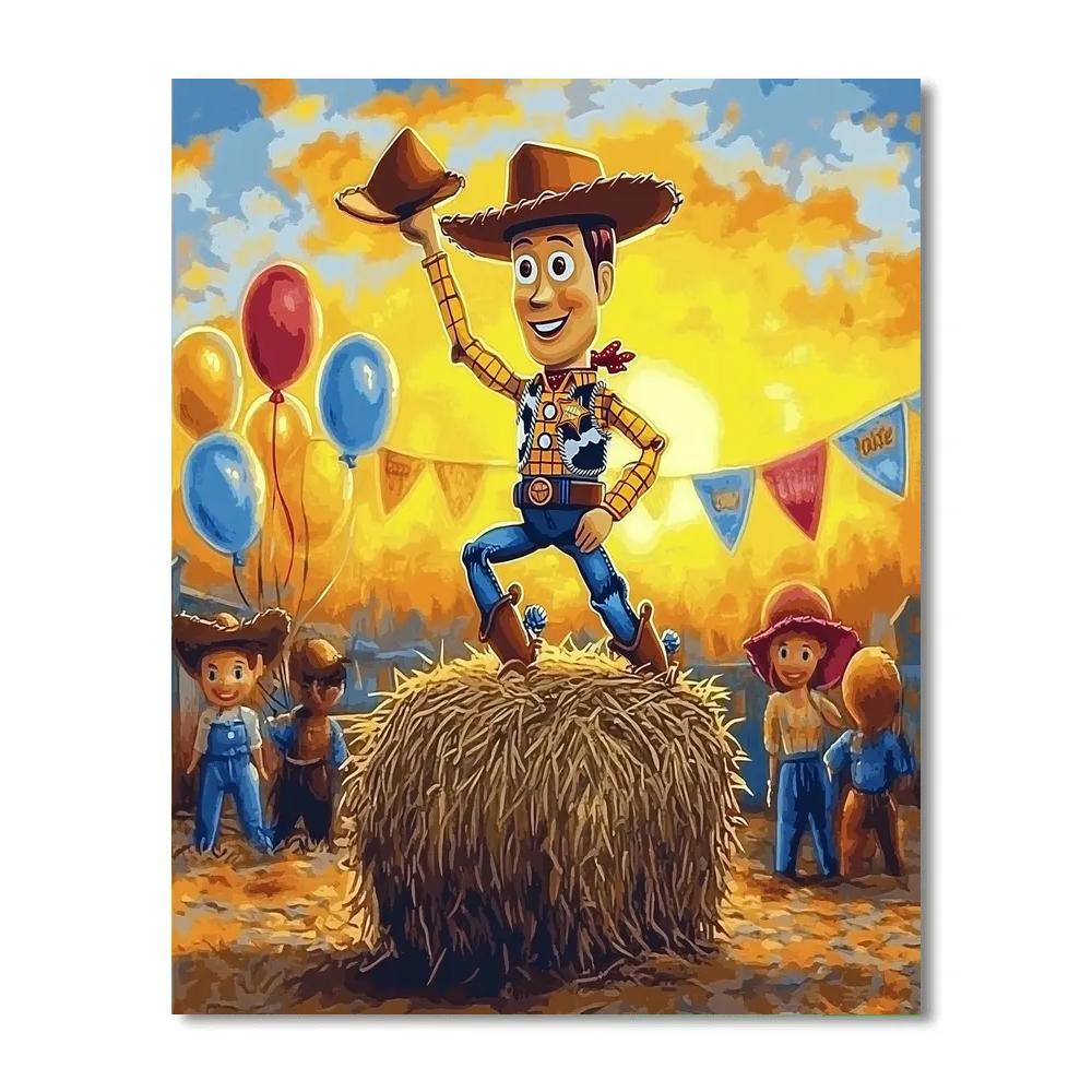 Woody Cowboy Roundup Disney Painting by numbers kit
