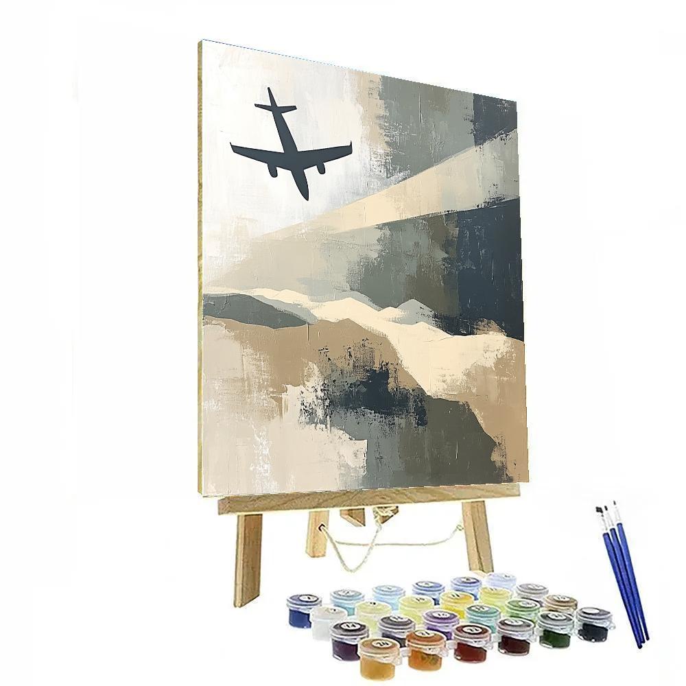 Paul Nash Inspired Dream Landscape With Planes painting number kit
