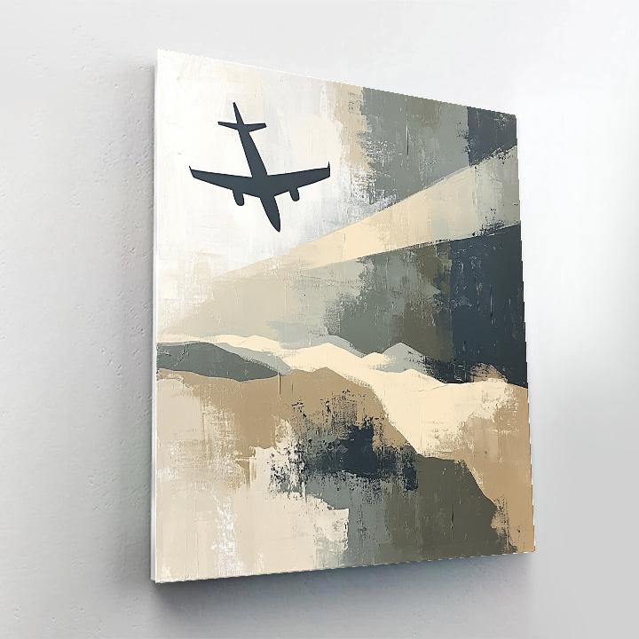 Paul Nash Inspired Dream Landscape With Planes painting number kit