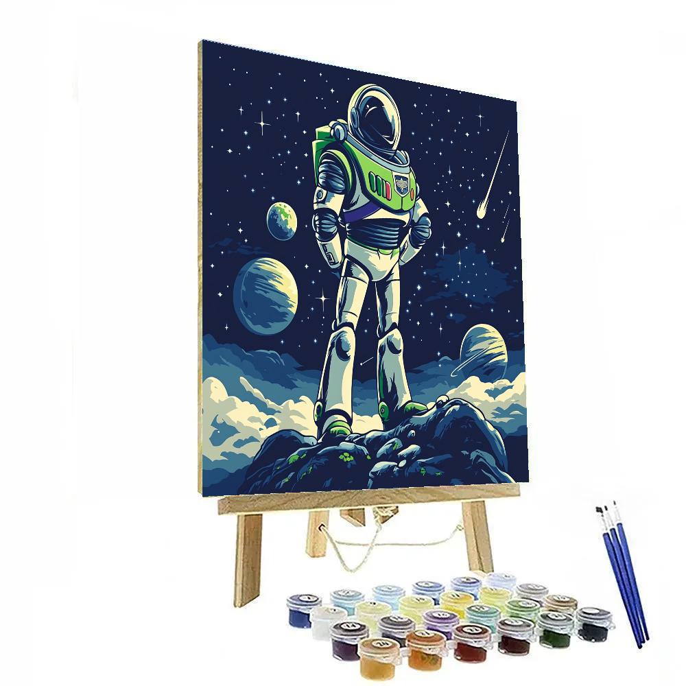 Buzz Lightyear Cosmic Patrol Disney paint by color