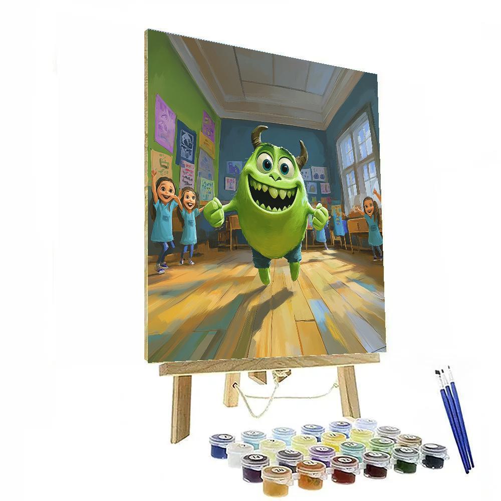 Mike Wazowski Scare School Fun Disney Painting by numbers kit