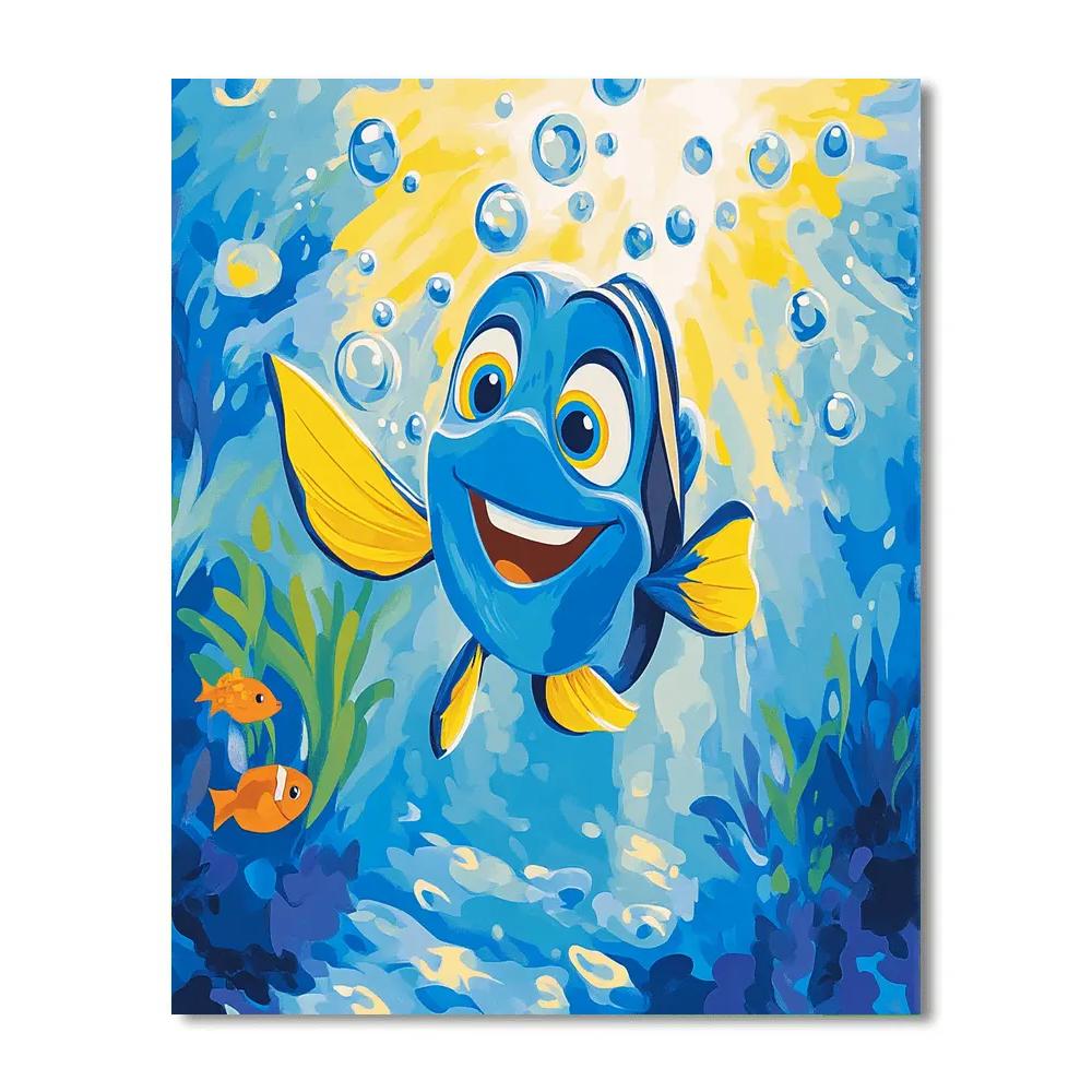 Dory Open Ocean Adventure Disney Number painting