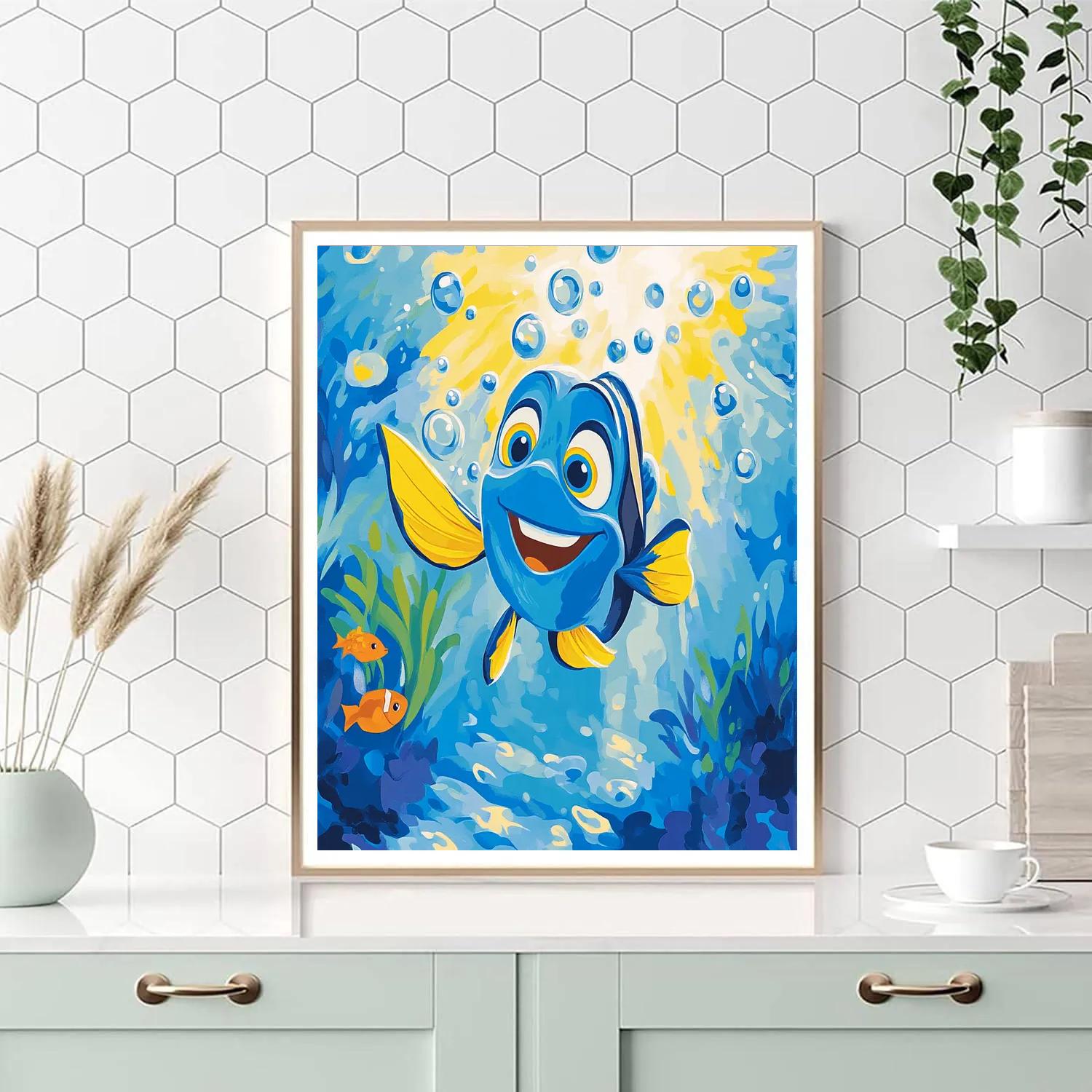 Dory Open Ocean Adventure Disney Number painting