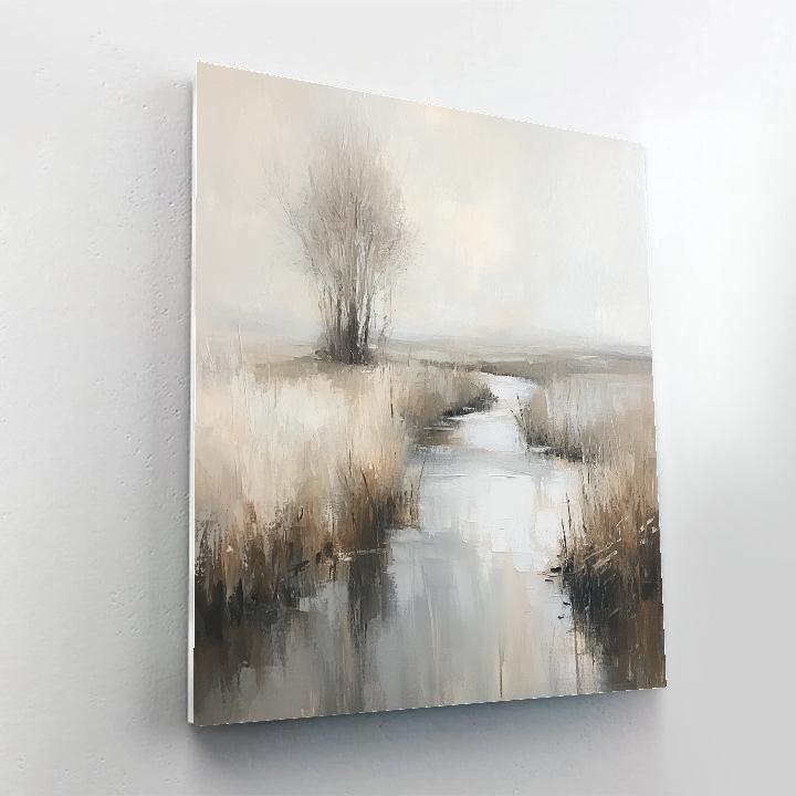 John Twachtman Inspired Winter Brook Painting by numbers kit