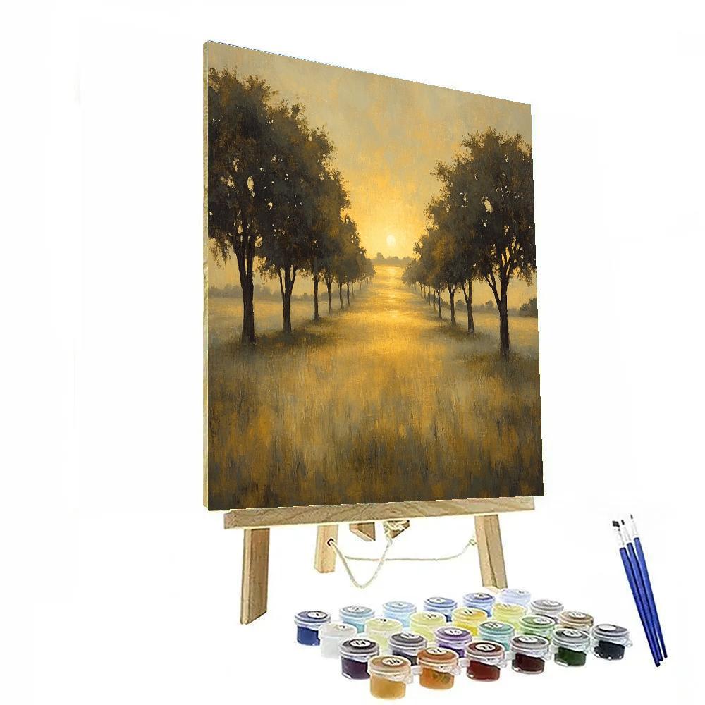 George Inness Inspired Twilight Pasture Paint by numbers kits