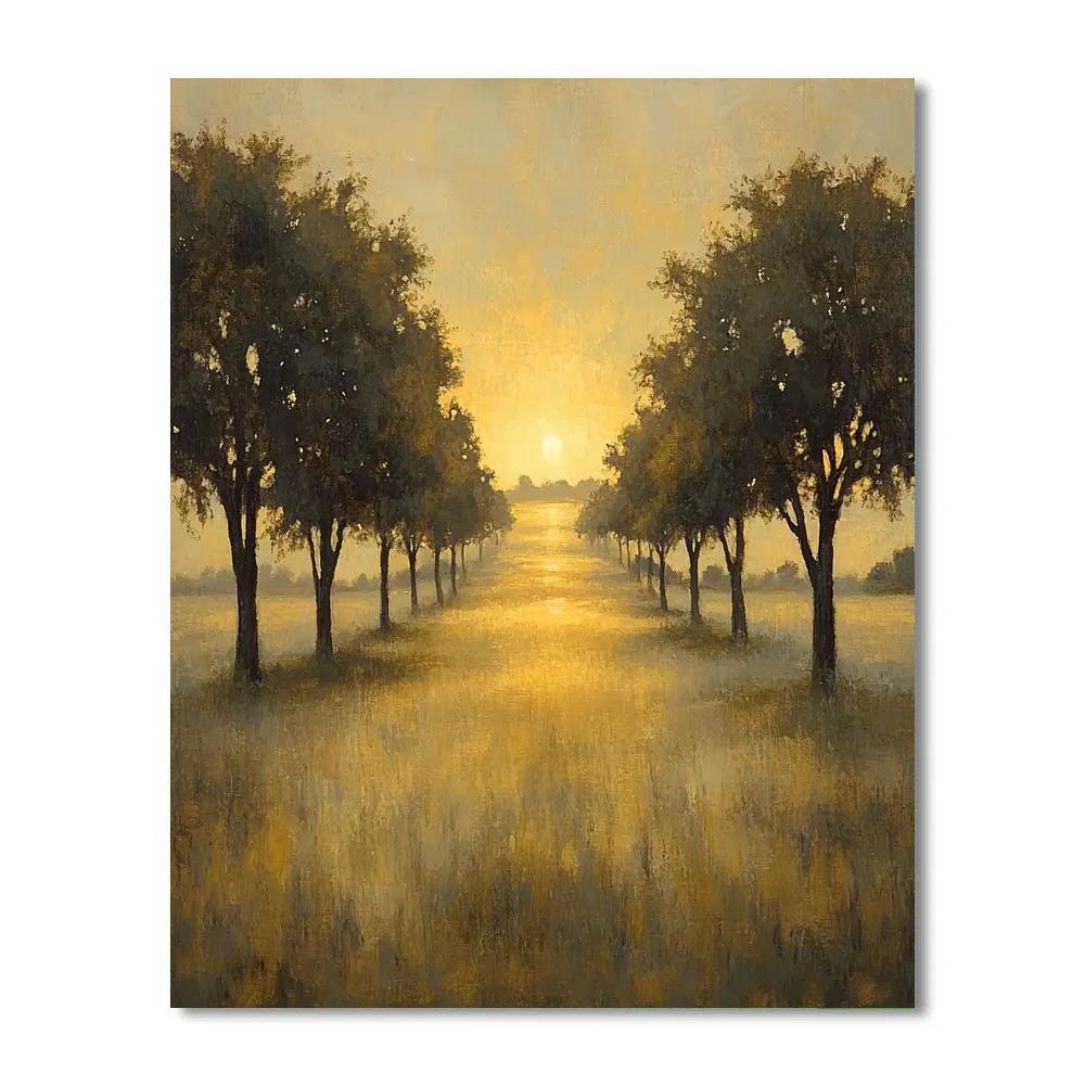 George Inness Inspired Twilight Pasture Paint by numbers kits