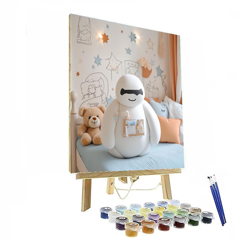 Baymax Caring Checkup Disney painting number kit