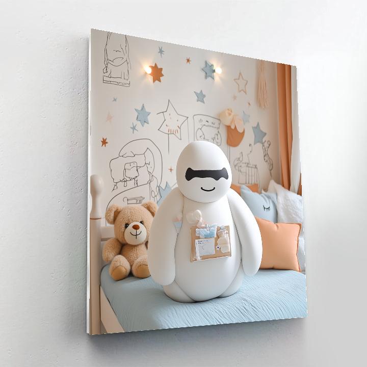 Baymax Caring Checkup Disney painting number kit