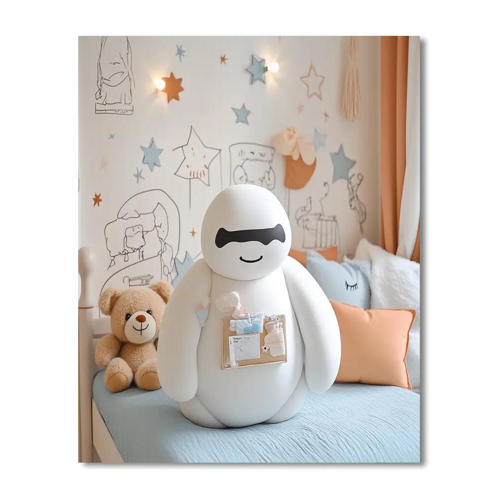 Baymax Caring Checkup Disney painting number kit