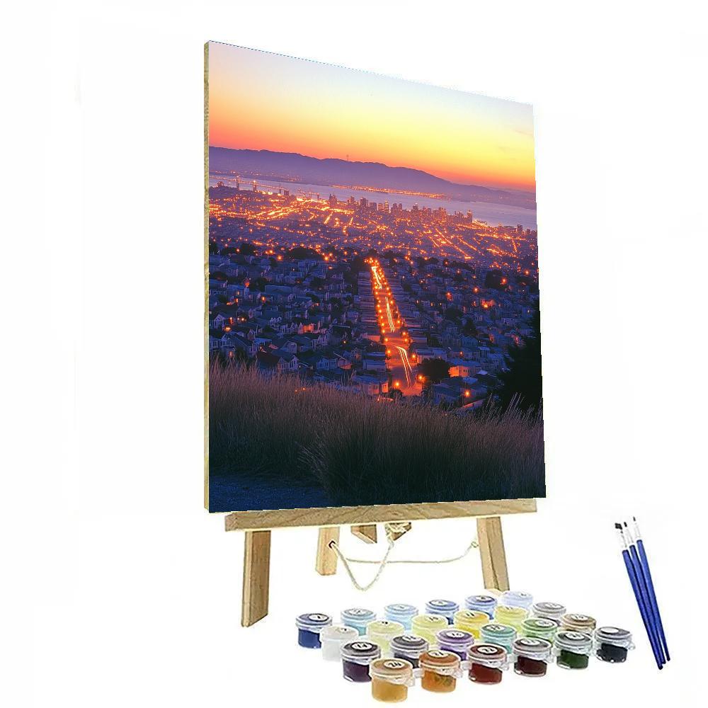 Downtown San Francisco From Twin Peaks San Francisco United States Paint by numbers kits
