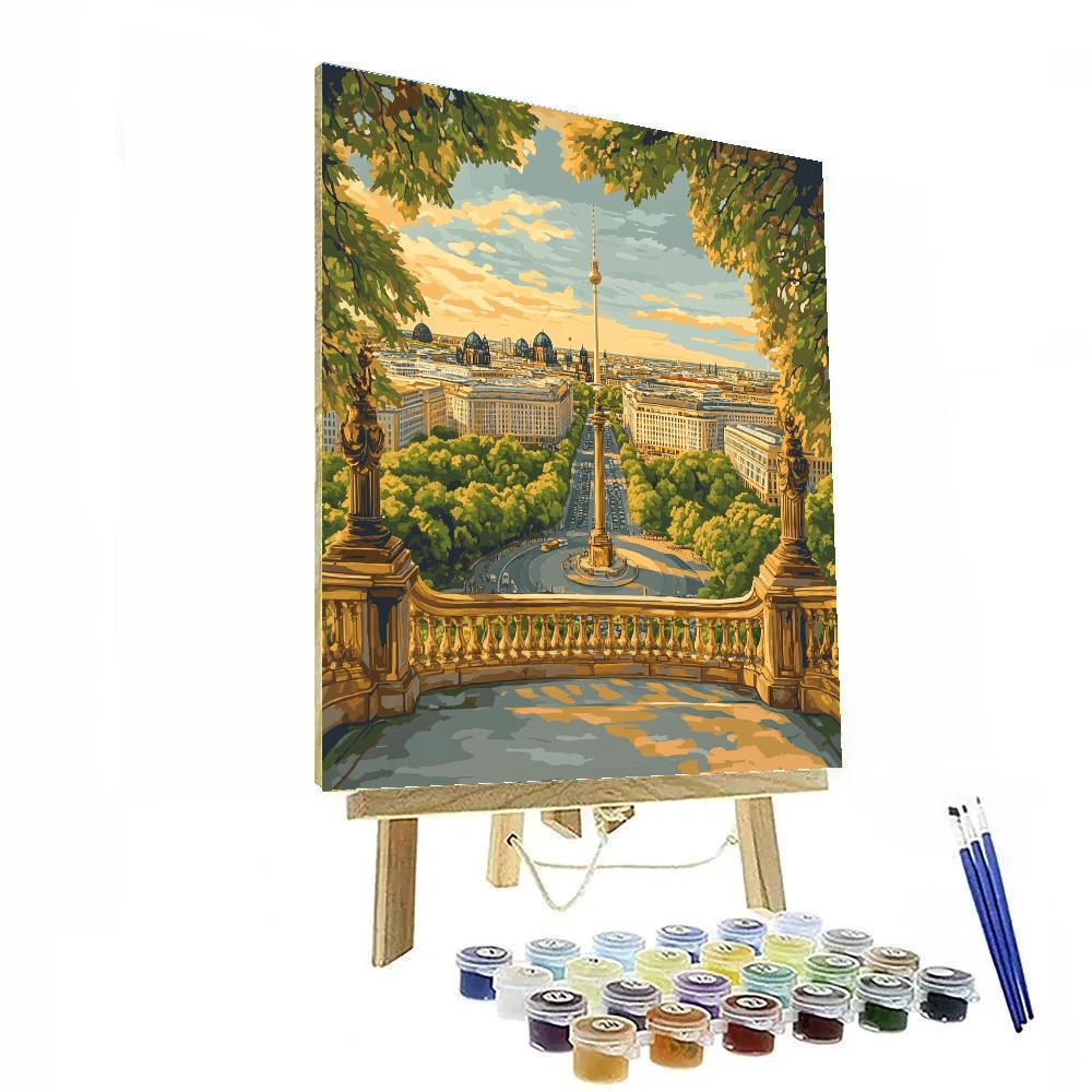 Berlin Skyline From Victory Column Platform Berlin Germany paint by number