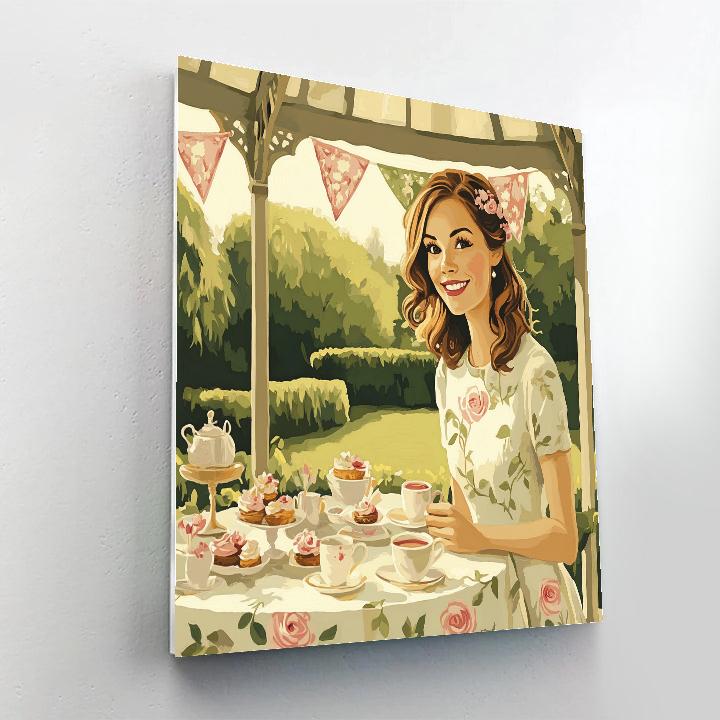 Lady Tea Party Garden Disney Painting by numbers kit