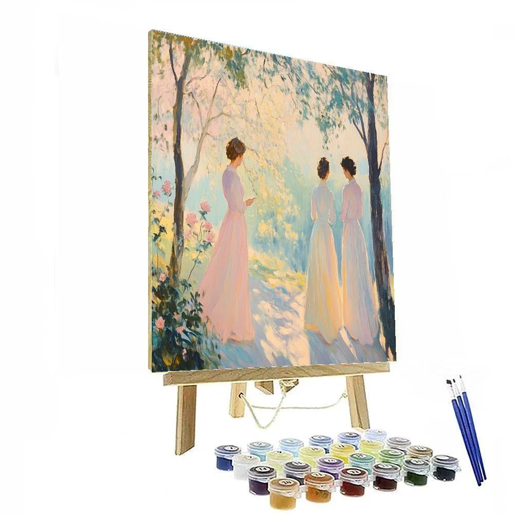 Antoine Watteau Inspired Fete In Park Painting by numbers kit