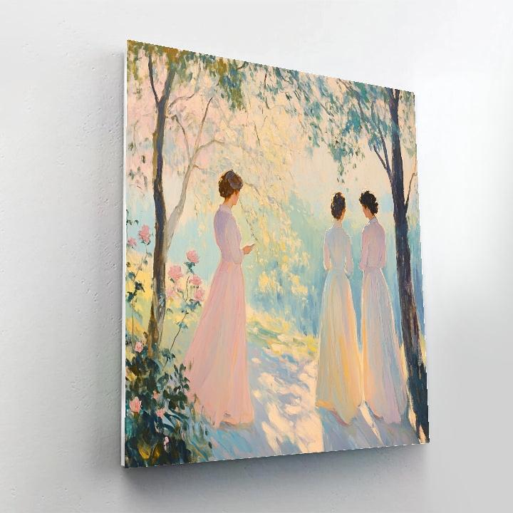Antoine Watteau Inspired Fete In Park Painting by numbers kit