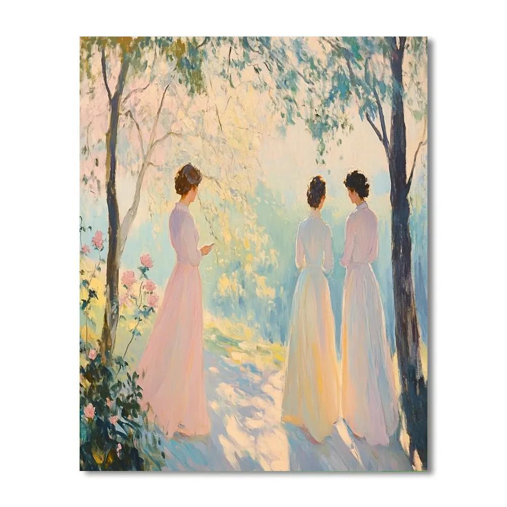 Antoine Watteau Inspired Fete In Park Painting by numbers kit