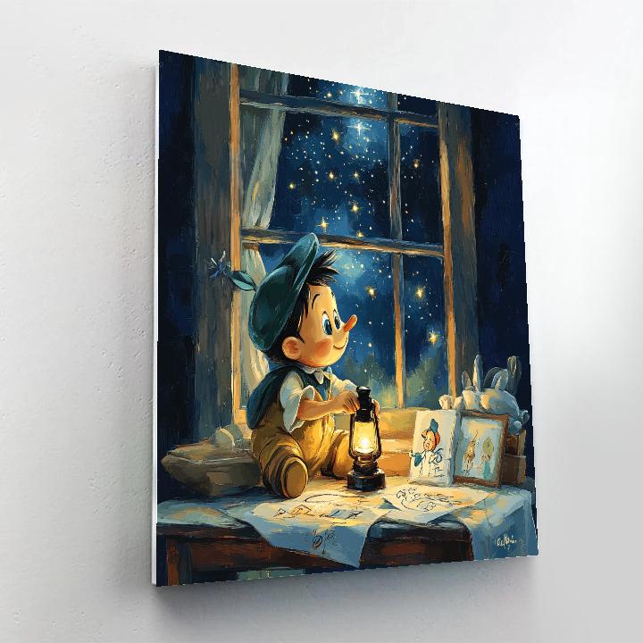 Pinocchio Jiminy Quiet Advice Disney Number painting