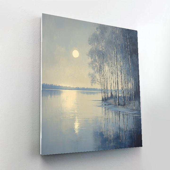 Jean Baptiste Camille Corot Inspired Morning Lake painting number kit