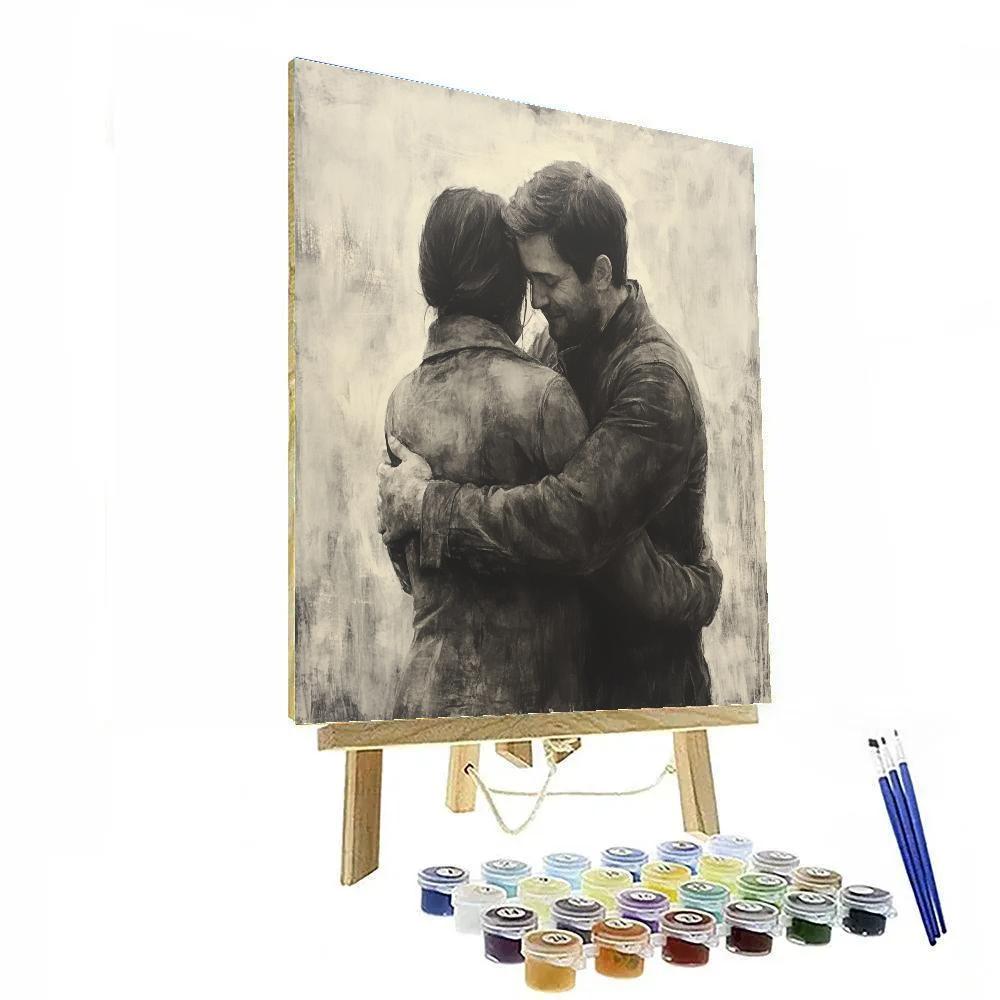 Kathe Kollwitz Inspired Workers Embrace Painting by numbers kit