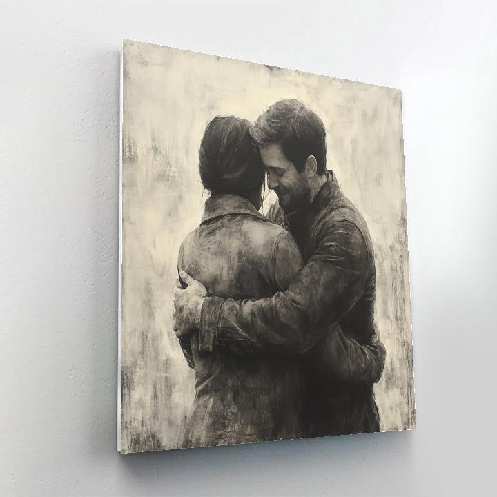 Kathe Kollwitz Inspired Workers Embrace Painting by numbers kit