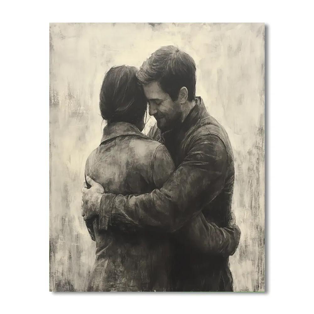 Kathe Kollwitz Inspired Workers Embrace Painting by numbers kit